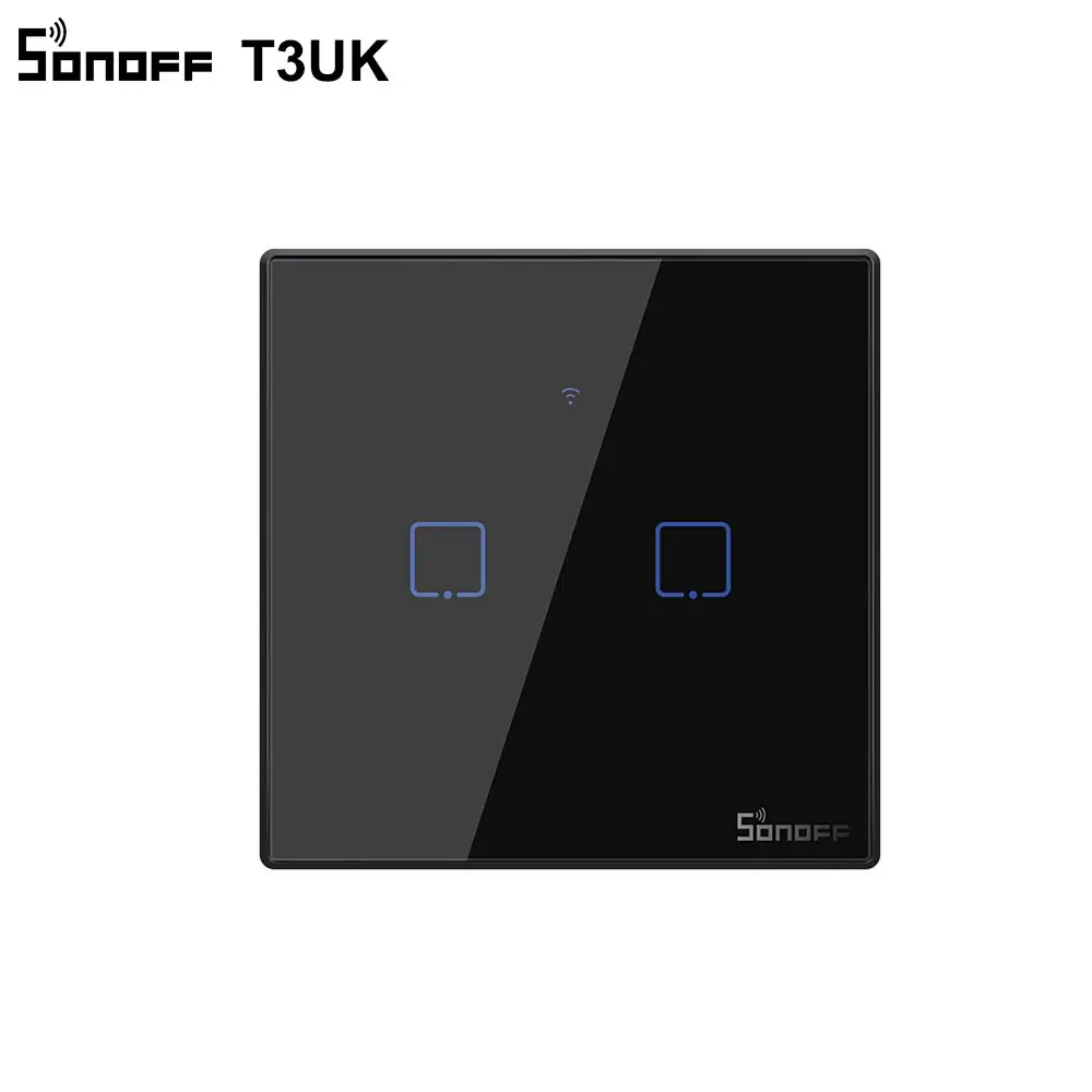 Умный сенсорный выключатель Itead SONOFF TX T2/T3 Wi-Fi настенный света голосовое
