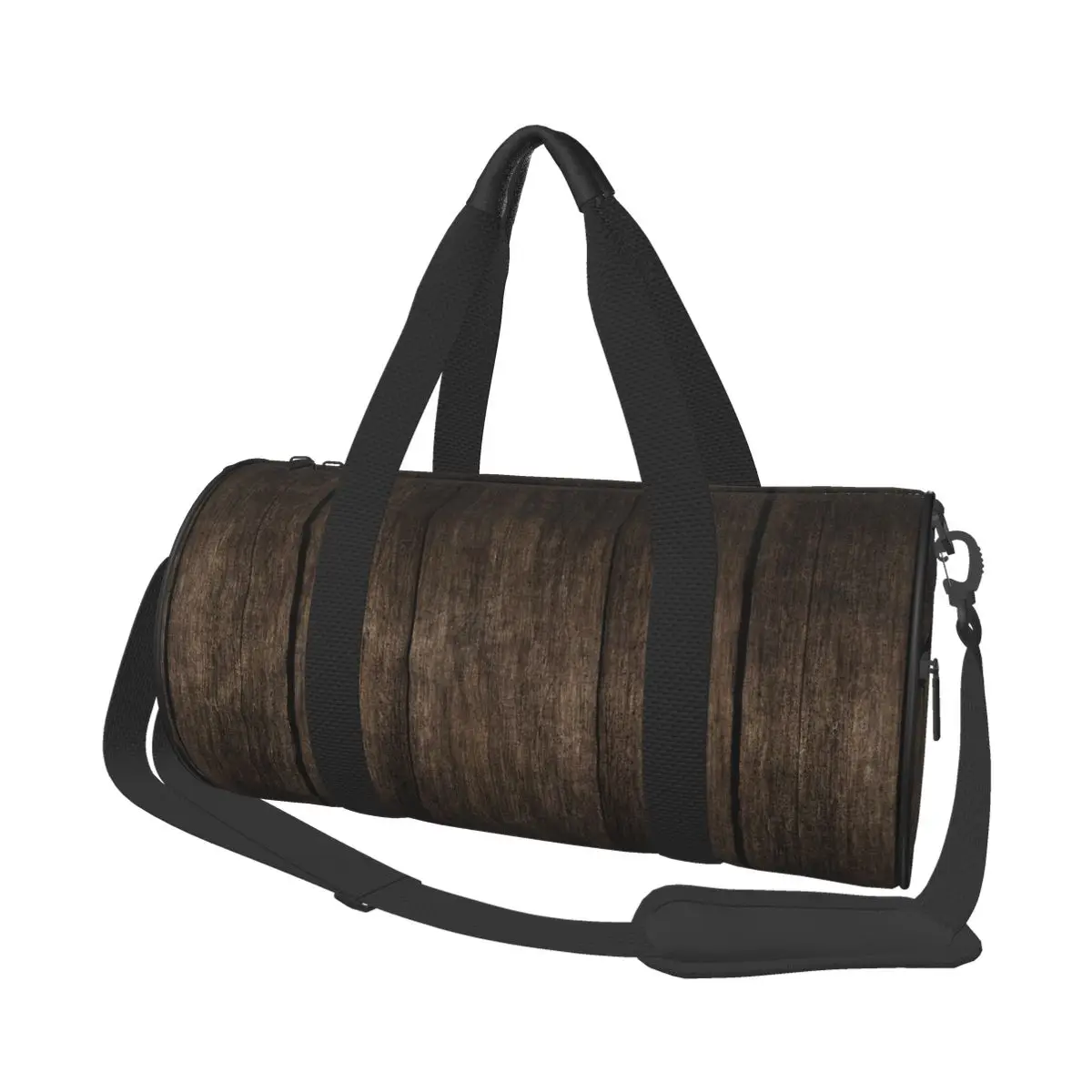 

Travel Duffel Handbag Old Wood Multifunction Weekend Bag Casual Duffel Shoulder Bag Overnight Bag