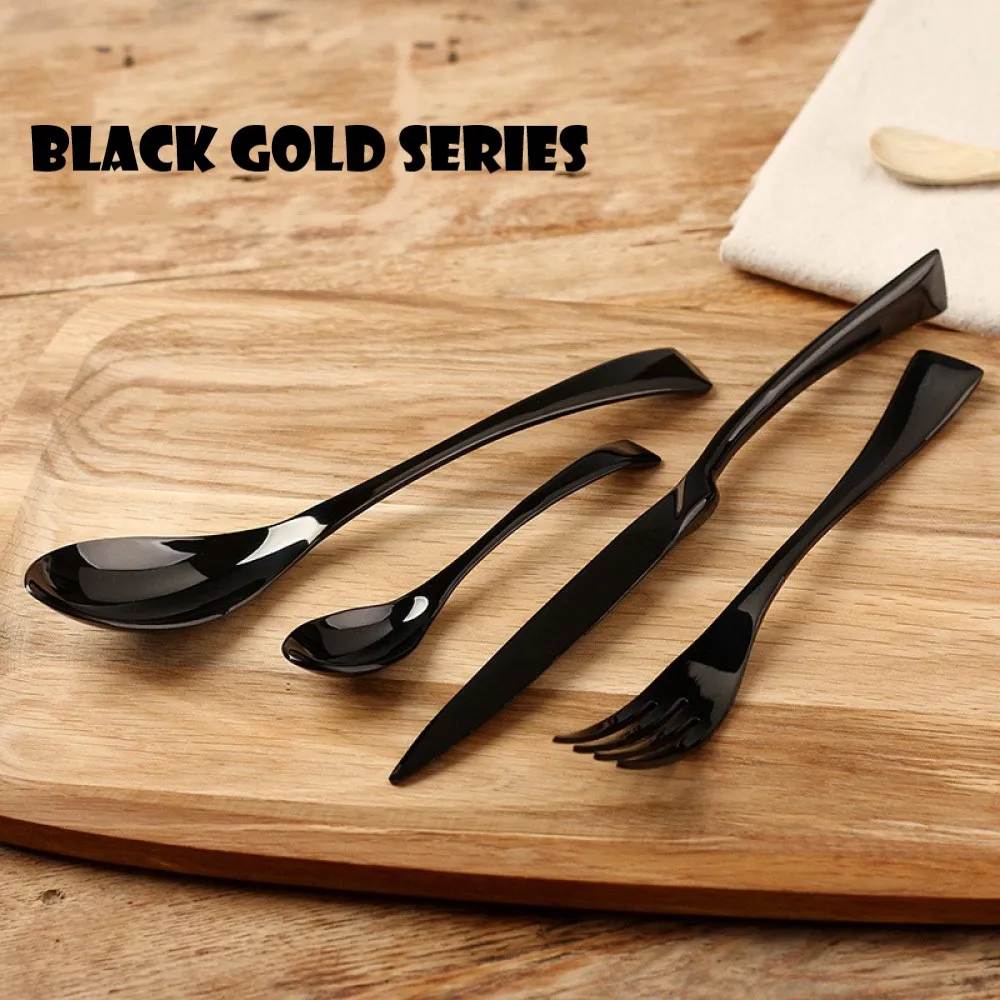 Западной нержавеющая сталь кухонный нож вилка ложка Подарочный комплект из 4