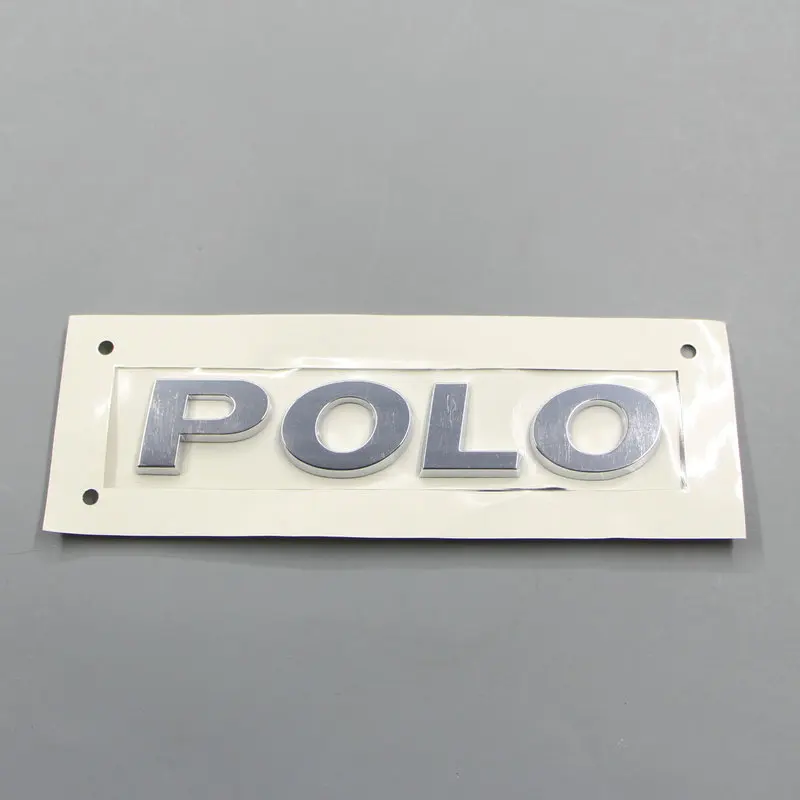 OEM coche trasero la tapa del tronco cromo plata emblema etiqueta insignia logotipo de VW Polo 0 1 4 6 ABS etiqueta|Эмблемы| |