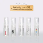 Оптовая продажа 2 3 5 мл портативный прозрачный стеклянный флакон для духов с распылителем и фонариком для путешествий с бесплатным пользовательским логотипом