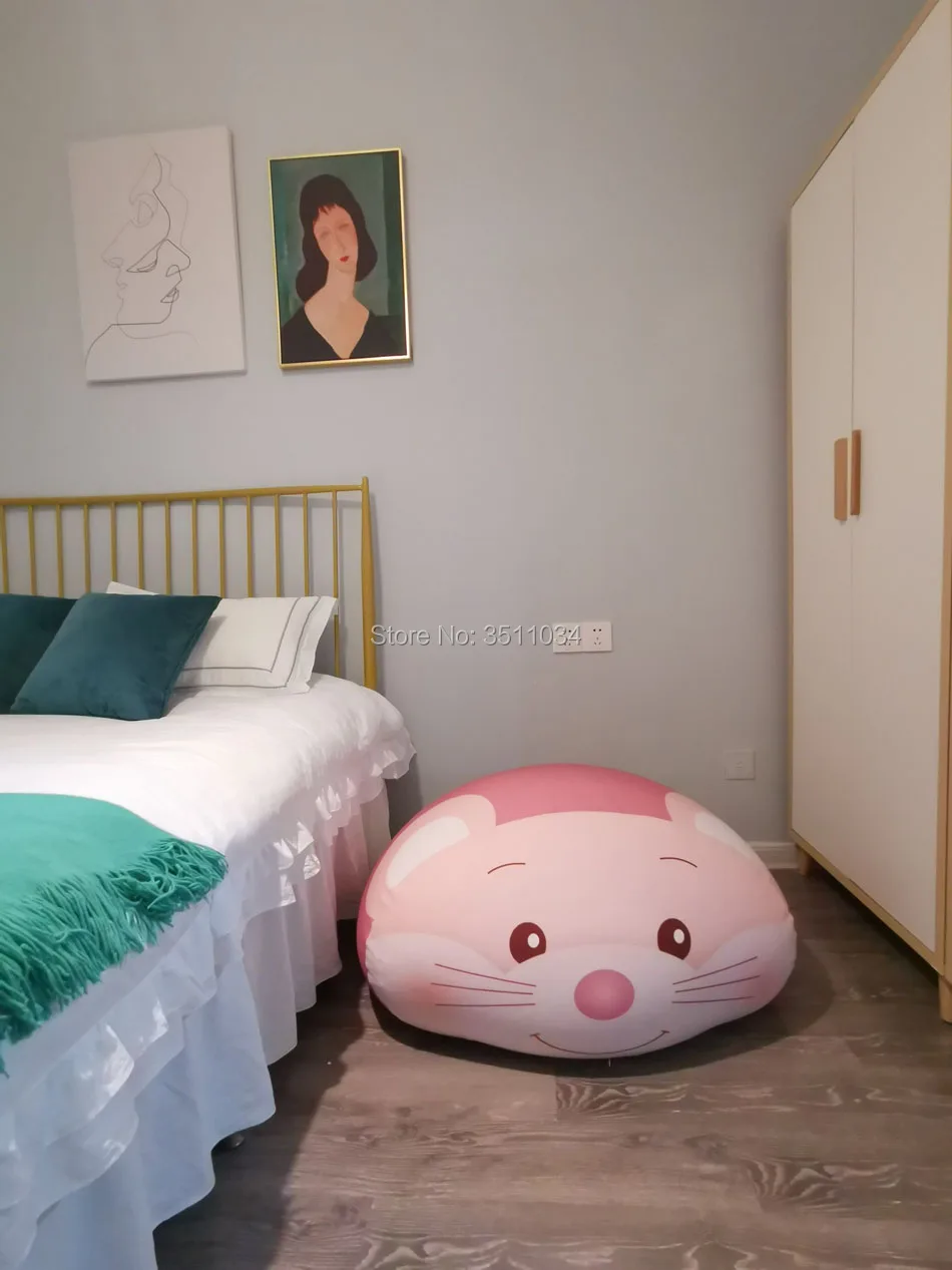 Милый розовый детский ленивый большой мешок для фасоли стулья дивана чехол