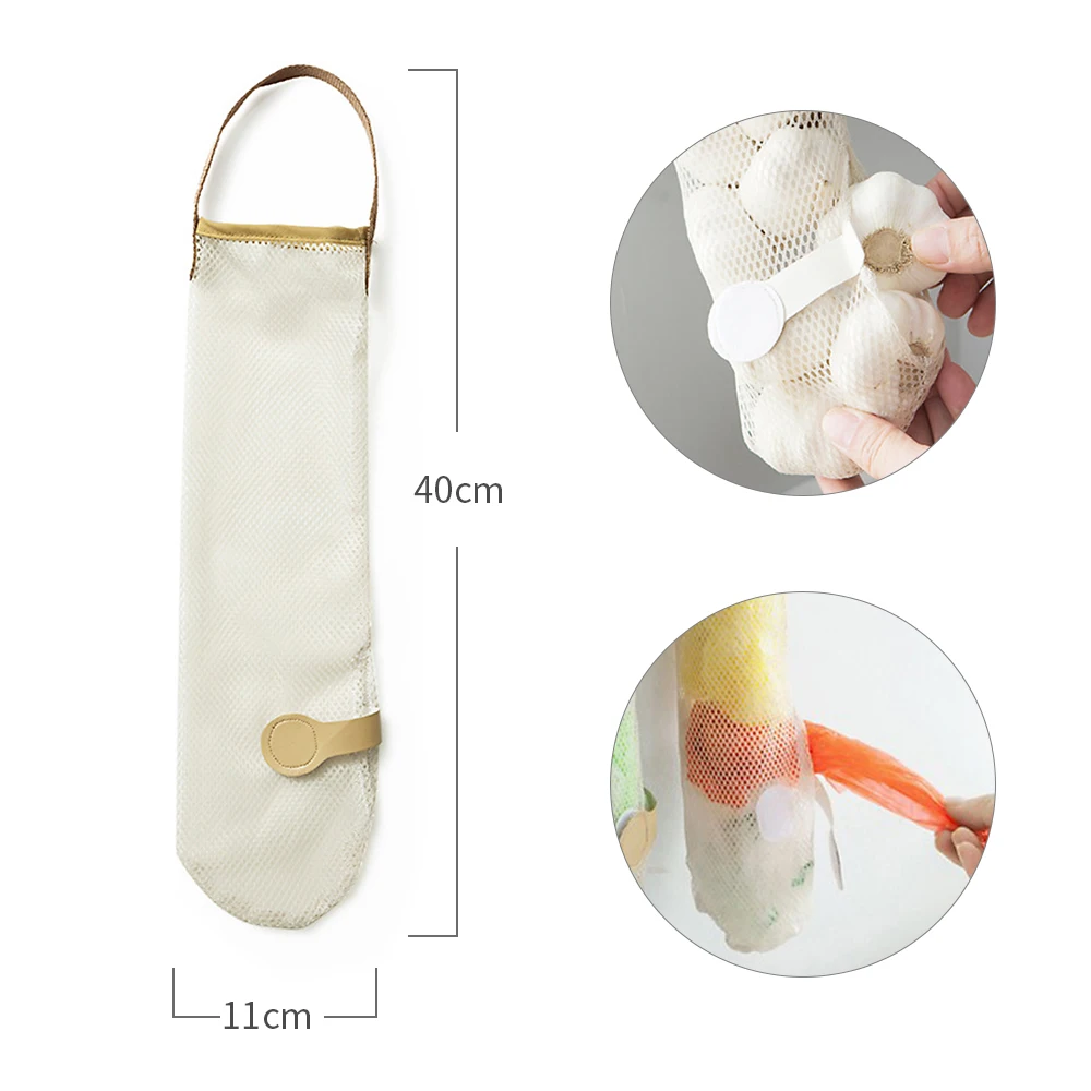 

Hanging Mesh Breathable Bag Long And Large Fruit Vegetable Cotton Produce Shopping Reusable Mesh Produce Bags