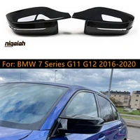 rhd gloss black mirror caps cover replacement for bmw 7 series g11 g12 2016 2017 2018 2019 2020