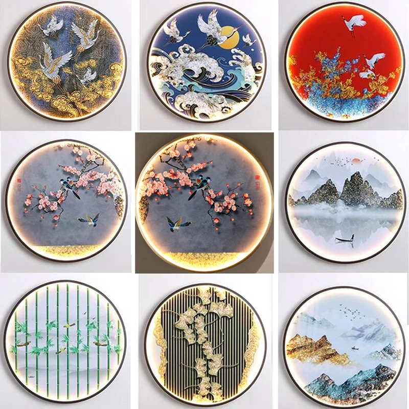 Китайская винтажная настенная лампа прикроватное бра для коридора гостиной