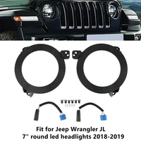 bevinsee 7 inch led headlight mounting bracket fit for jeep wrangler jl 7 round led headlights 2018 2019 car accessories