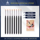 Профессиональная Кисть для ногтей, 8 шт., различные формы, кисть для УФ-геля, ручка, кисть для рисования акриловыми ногтями, инструменты для фототерапии и маникюра