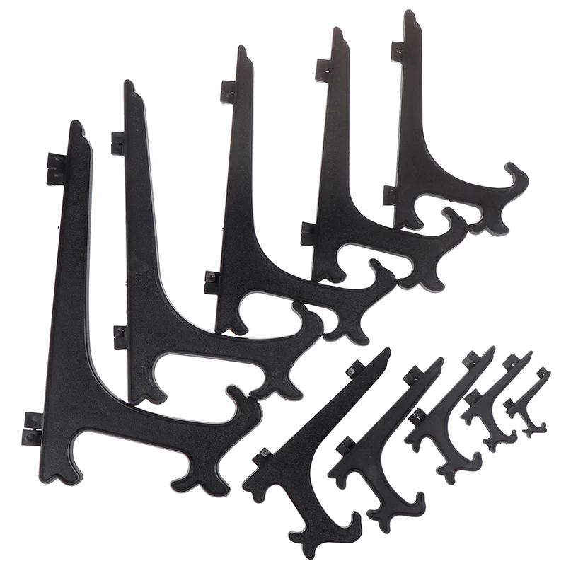 1 шт. черные пластиковые мольберты держатели для тарелок подставка рамка