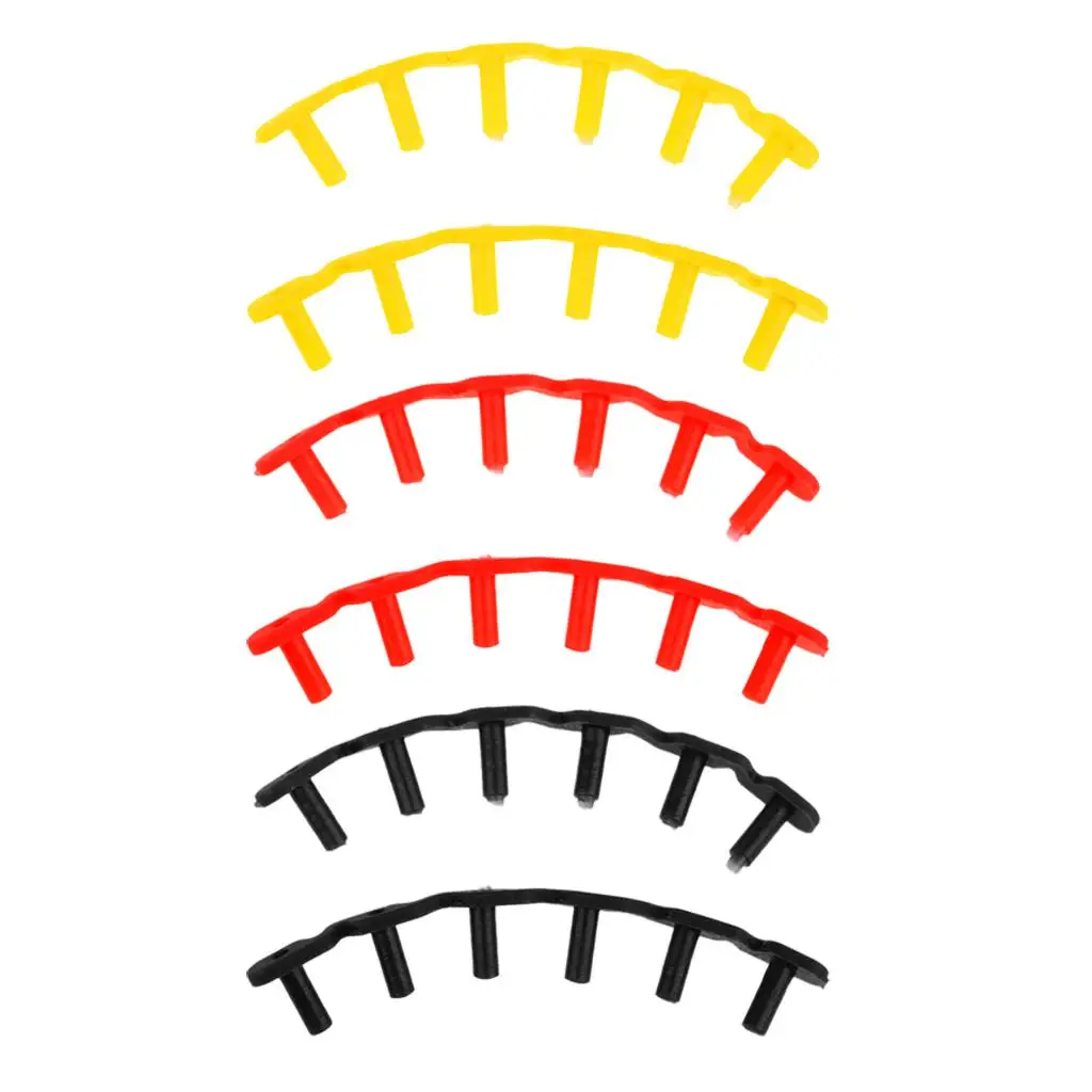 

2 Strips Badminton Racket Grommets for YY Ti10,YY AT700 Racquets Black