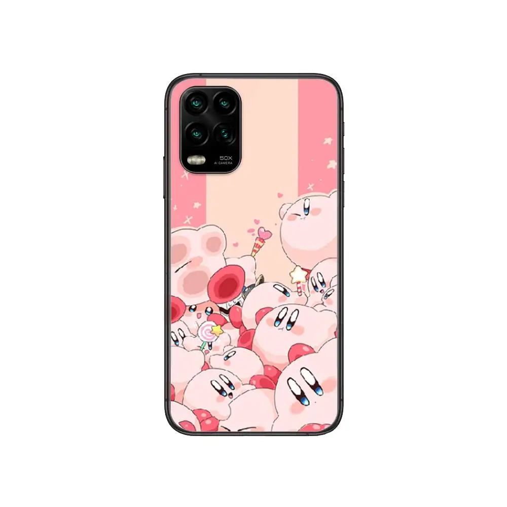 

Cute Kirbys Popopo Game Phone Case For XiaoMi Redmi 11lite ultra 9 8A 7A 6 A Pro T 5G K40 Anime Black Cover Silicone Back Pret