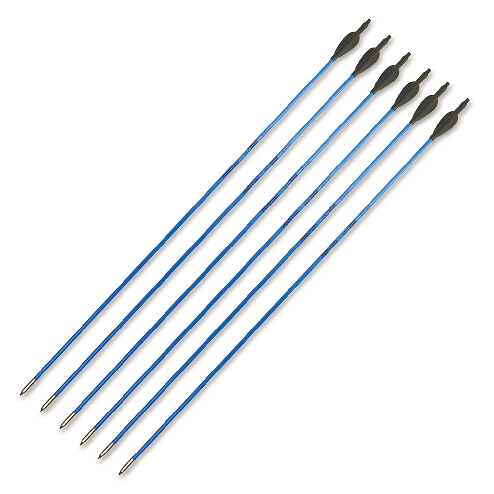 

30 Inches Fiberglass Arrow Diameter 6mm for Recurve Bow Children Bow Training Hunting Shooting
