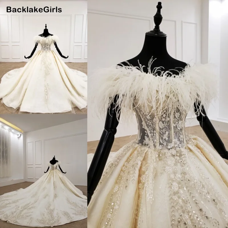 Бальное платье свадебные платья короткие рукава со шнуровкой сзади Новые