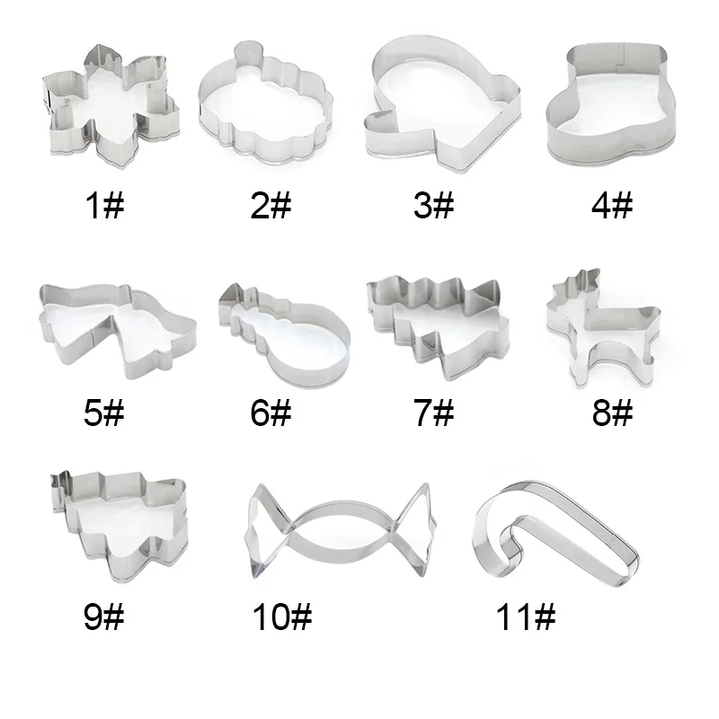 Нержавеющая сталь Рождественский торт печенье помадка резак формы выпечки кекс