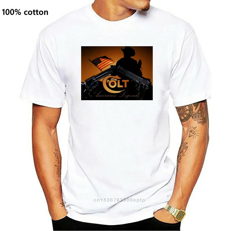 

Футболка с логотипом пистолета и огнестрельного оружия Colt