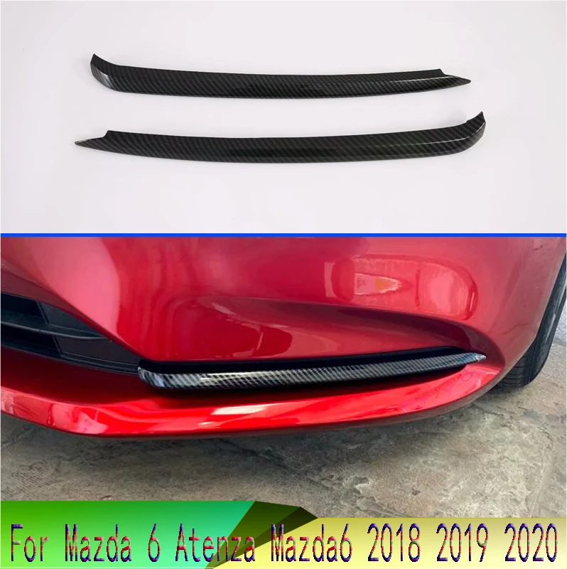 Для Mazda 6 Atenza 2018 2019 2020 автомобильные аксессуары углеродное волокно стиль передний