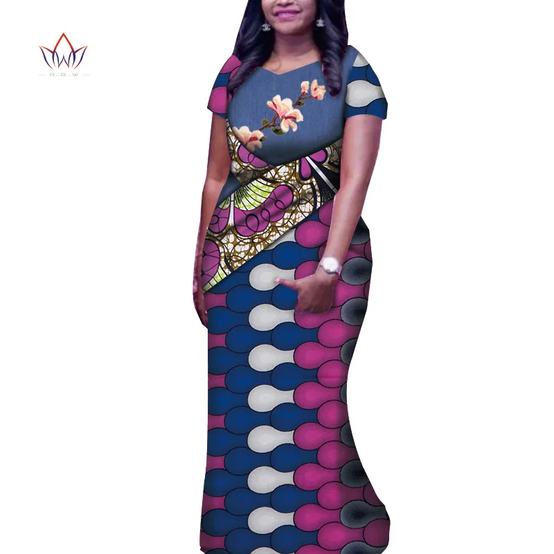 African Traditional Wear for Women Formal dresses for women 2020 elegant short sleeve African Styles dresses for ladies WY7577