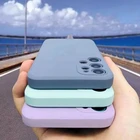 Противоударный чехол из жидкого силикона для Samsung Galaxy A51, A71, S21, S8, S9, S10 Plus, A50, A52, A72, A31, A21S, A41, M31, M30S