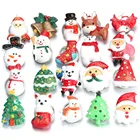 5 шт.Лот 18 мм Ювелирные изделия с застежкой Рождественская елка Санта Снеговик Олень колокольчик носок медведь шляпа промежность застежка кнопка подходит для браслета с застежкой