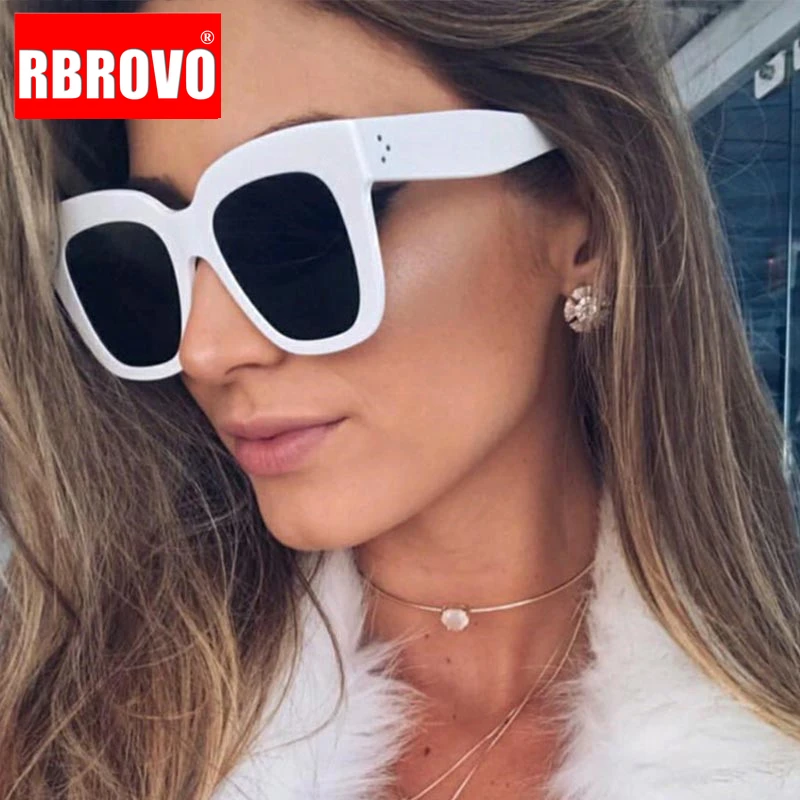 RBROVO 2021 леопардовые солнцезащитные очки кошачий глаз женские дизайнерские