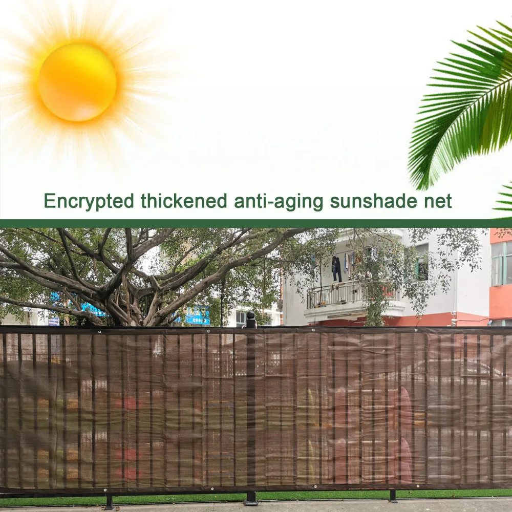 

UV Protection Shade Cloth Net Ifenceview Sunscreen /Fence Privacy Screen Garden Breathable Shading Rate 95% Outdoor Awnings