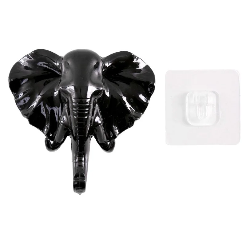 Настенные крючки с изображением головы слона вешалка для дверей ключей одежды