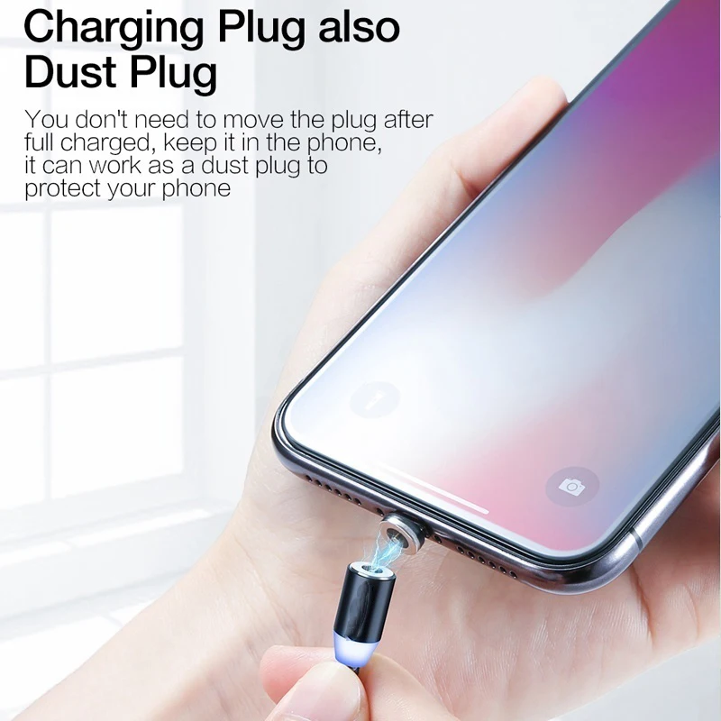 Автомобильный Зарядное устройство QC 3 0 магнитный Тип C кабель для телефона Redmi 10X 9