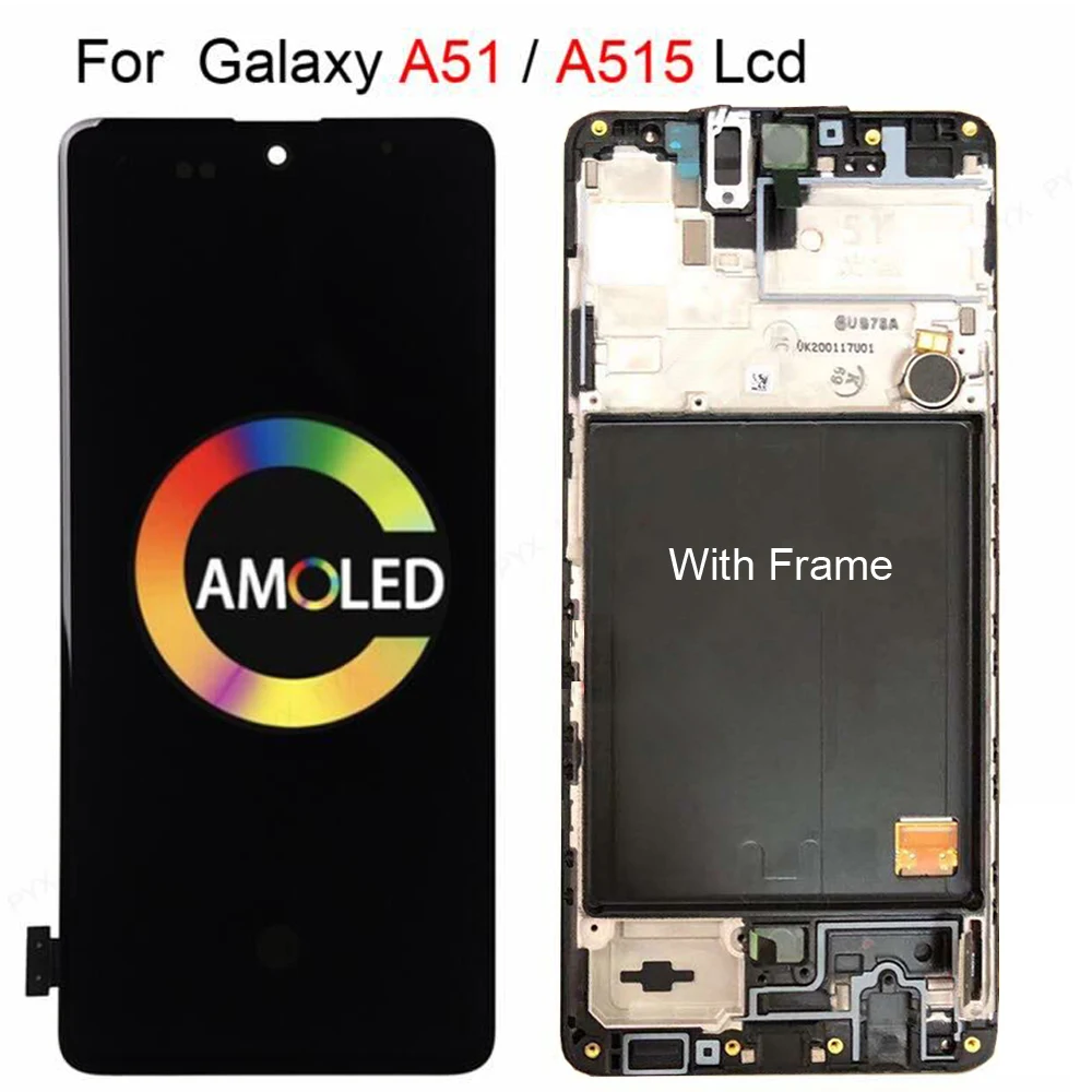 ЖК дисплей для Samsung Galaxy A51 A515 сенсорный экран дигитайзер A515FN/DS сенсорное стекло в