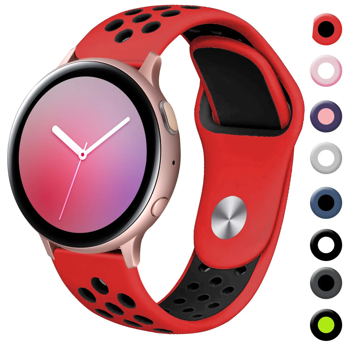 

Silicone band for samsung galaxy watch 4 20 active 2 Gear S3 Frontier Huawei GT-2-2e-Pro bracelet Galaxy 3 45mm/46mm/42mm strap