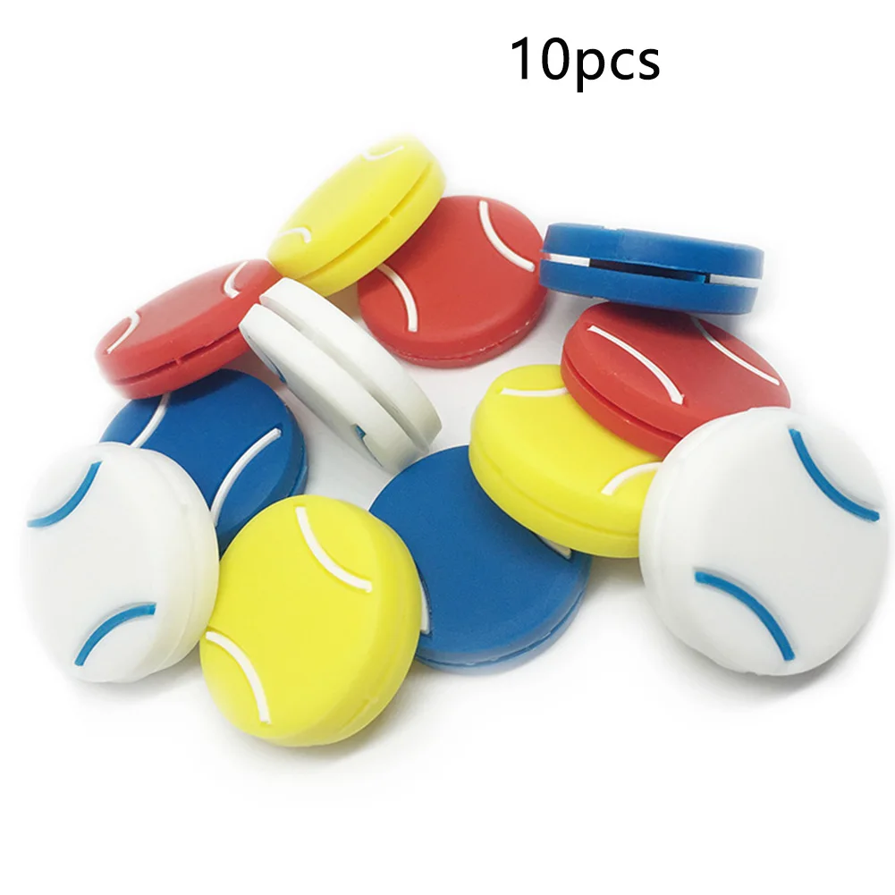 

10pcs Tennis Shock Absorber Mini Indoor Vibration Dampeners Racket Sports Racquet Staff Accessories Soft Anti Skid Silicone