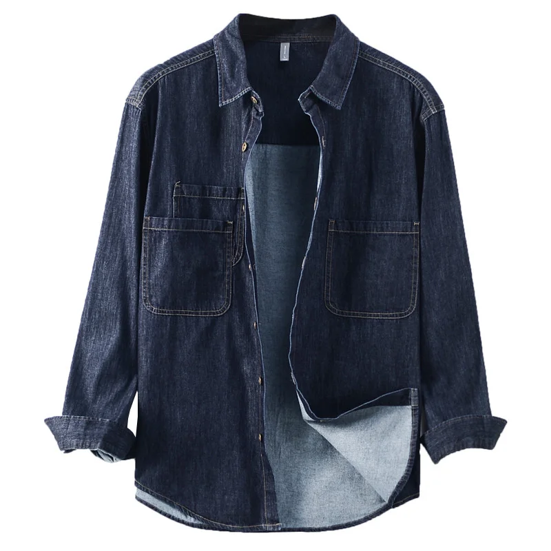 

Мужская джинсовая куртка, с длинным рукавом, для активного отдыха, походов, рыбалки