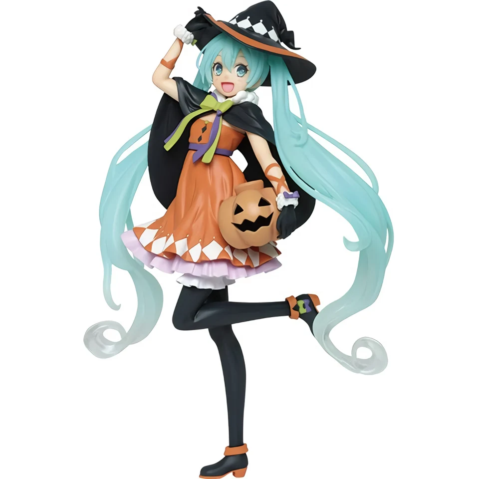 Halloween Miku Tronzo оригинальная Taito фигурка Вокалоида Мику Сакура ПВХ модели Kawaii Hatsune Miku фигурка куклы Brinquedos - Цвет: Halloween Miku