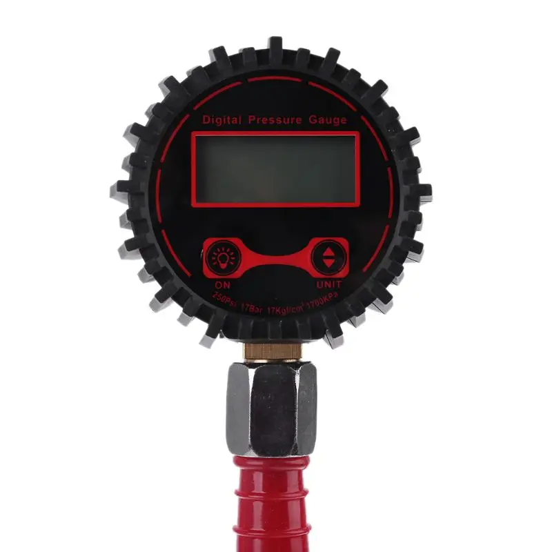 3-250PSI LCD Цифровой Автомобильный датчик давления воздуха в шинах двойная головная