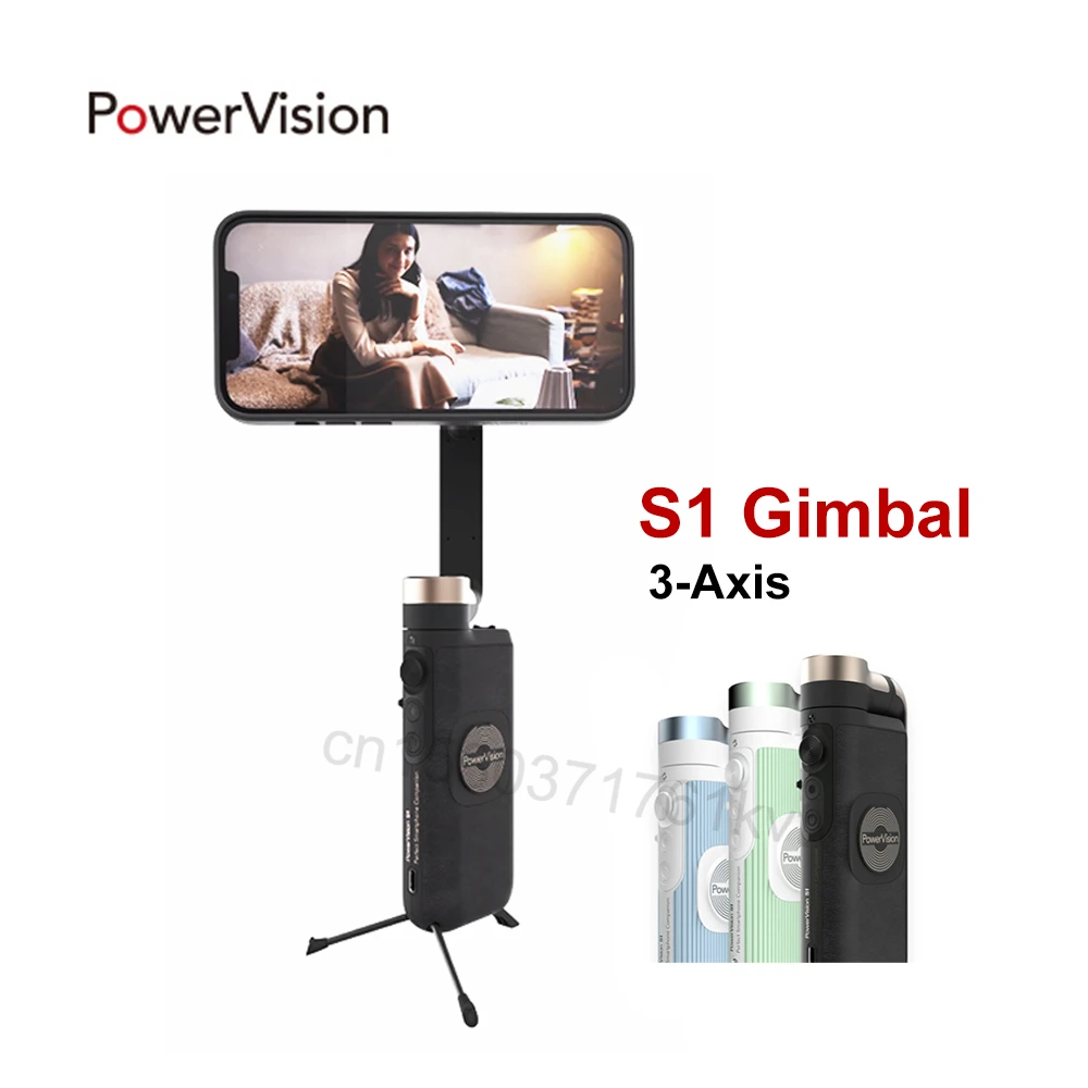 Шарнирный стабилизатор для смартфона Power Vision S1 3 осевой мощности панорамный