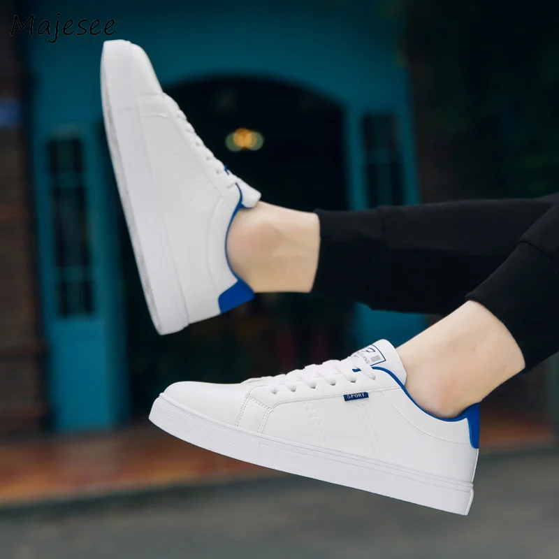 Мужская Вулканизированная обувь на плоской подошве дышащие Прогулочные