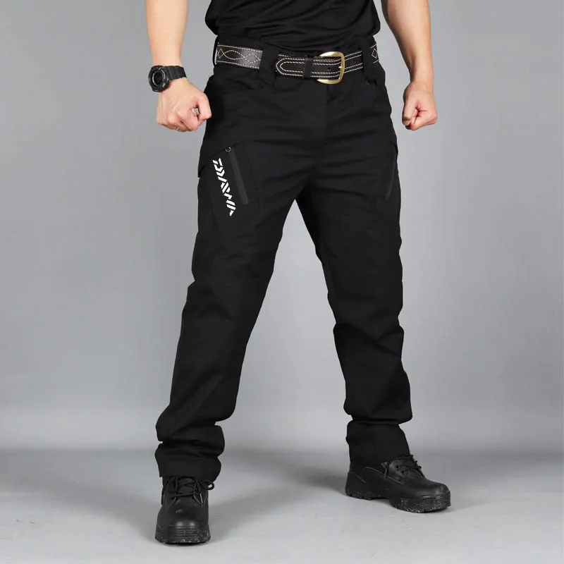 

Casual Outdoor Sports Tactical Mens Fishing Pants Climbing Camping Cycling Full Length Fishing Clothes Durable Trousers