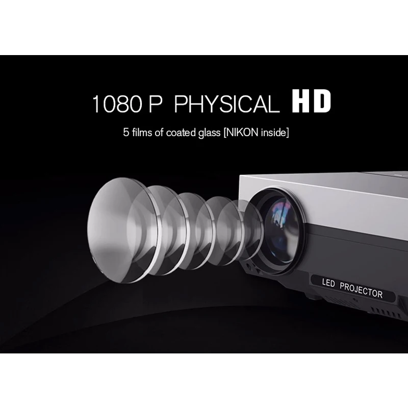 Проектор T26K Full HD 1080P 5500 лм Wi Fi AC3|Проекторы для домашнего кинотеатра| |