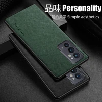 case for oneplus 9 pro 9r 9rt 5g funda cross pattern leather phone cover luxury coque for oneplus 9 pro case capa