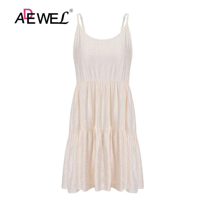 Женское мини-платье на бретельках ADEWEL Элегантное повседневное пляжное платье с
