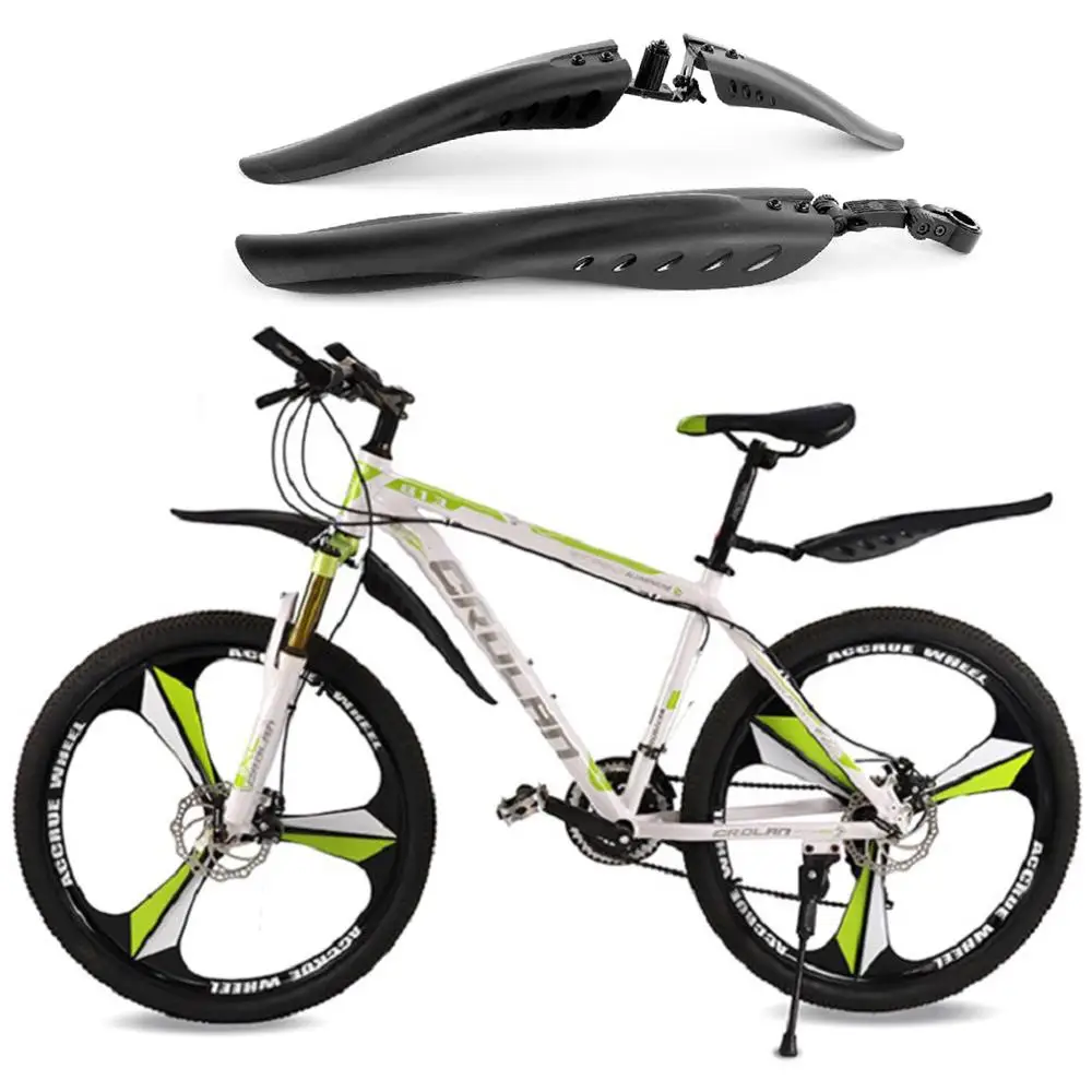 

Durable 24-28 Inch Black Blocking Tyre Mudguard Bicycle Fenders Splash Guard Front Rear Rain Plate Bicycle Mudguard Set Tool
