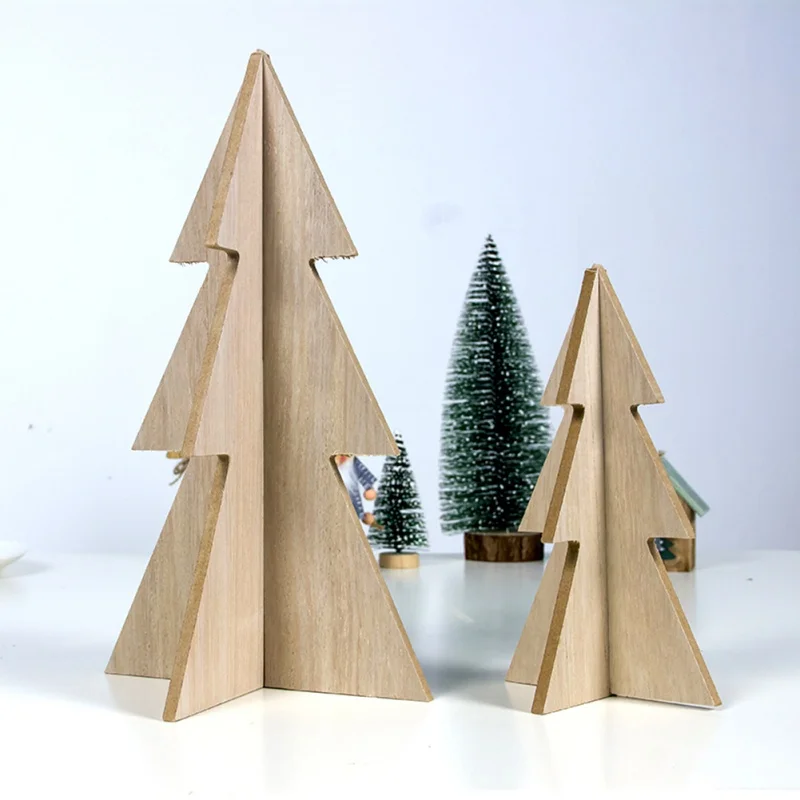 INS DIY деревянная Сращивание дерева для рождества простое уникальное украшение