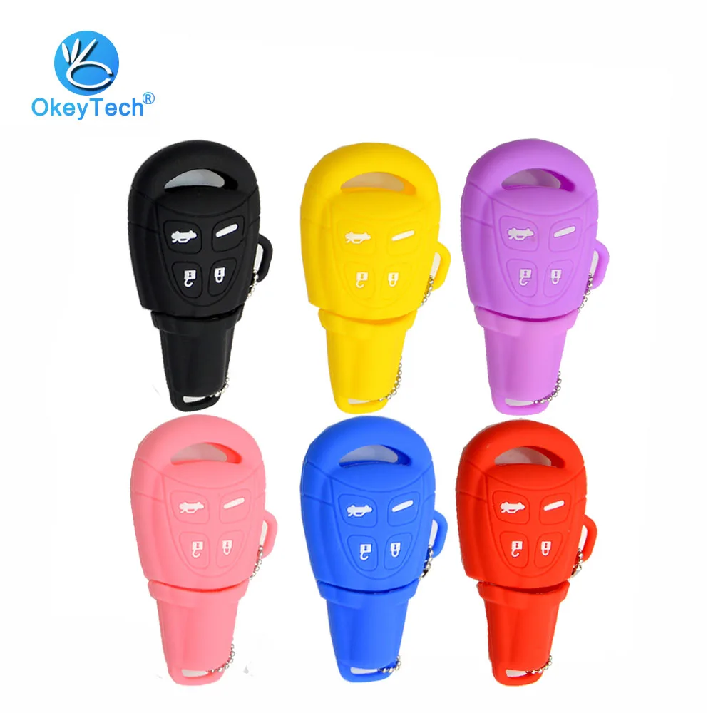 Силиконовый резиновый чехол для автомобильного ключа OkeyTech сменный защитный