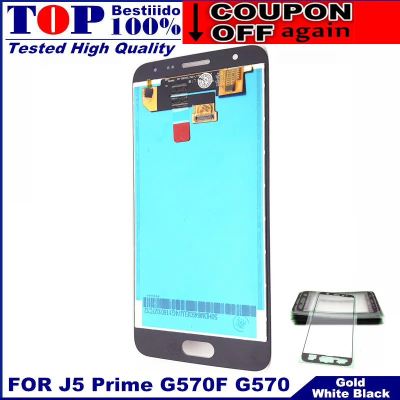 Протестированный рабочий дисплей для Samsung Galaxy J5 Prime G570 G570F G570K ЖК кодирующий