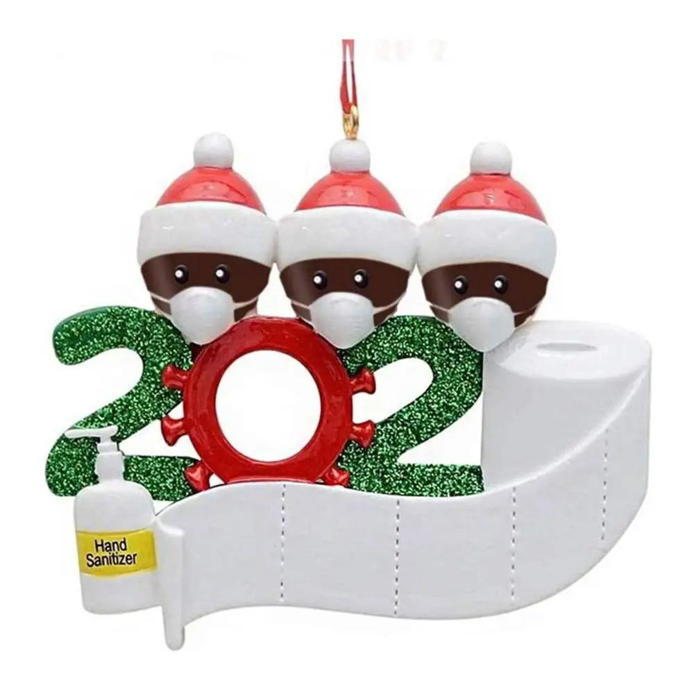 

2020 DIY Christmas Decorations Xmas Tree Hanging Pendants Quarantine Family Christmas Ornament Xmas Gifts Natalel Navidad