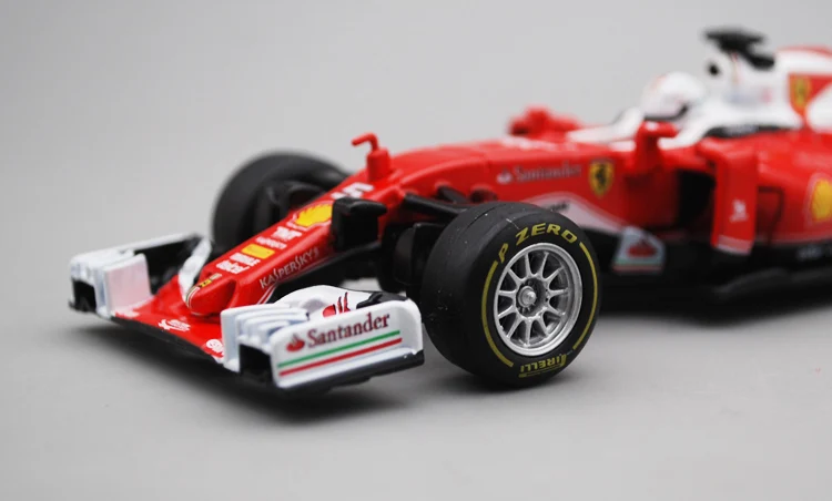 Bburago 1/32 1:32 Ferrari SF16 H S. Vettel No5 F1 формула 1 гоночный автомобиль литые модели игрушек
