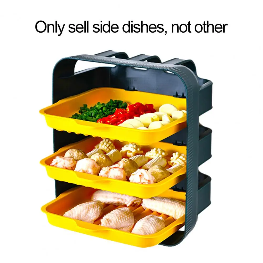 

Hot Sales 1 Set Dishes Tray Space-saving Easy to Wash Plastic Suction Holder Dish Rack for Kitchen