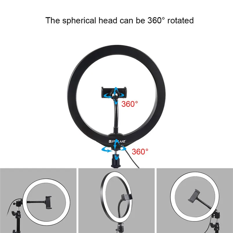 20 светодиодный s кольцевой светильник 7 6 дюймов с штатив Трипод стойка USB 3 режима
