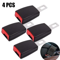 universal 12cm car auto seat belt buckle clip extender extension lock insuance safety alarm stopper plug accessories kit black