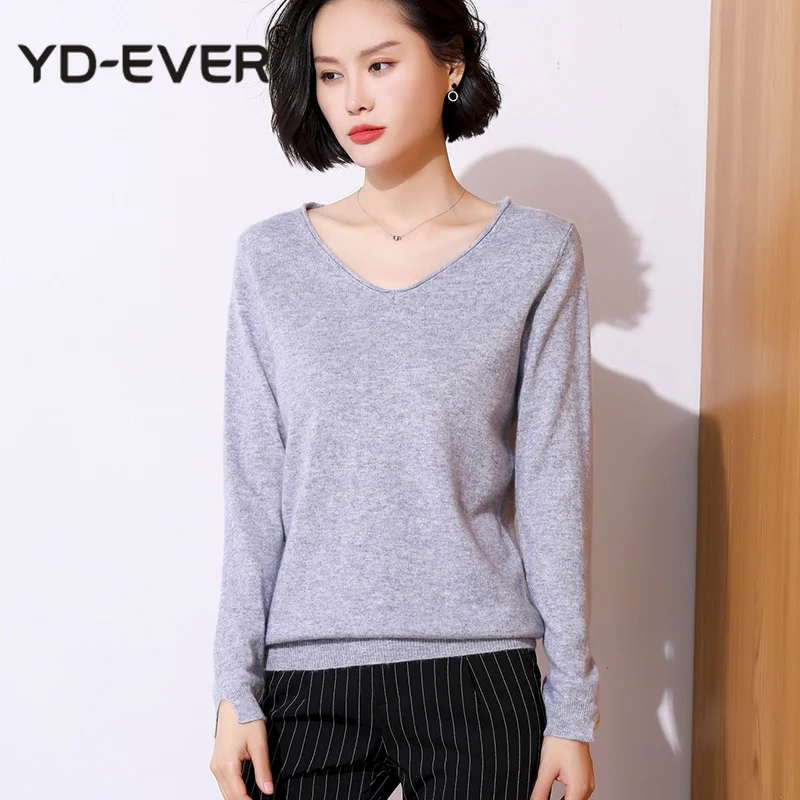 Высокое качество женский свитер 100% козья шерсть кашемир пуловеры зима новая мода