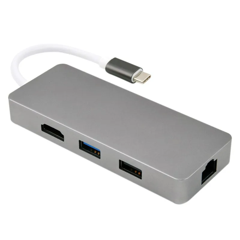 USB C концентратор 7в1 док станция мульти порт Тип к HDMI VGA Ethernet адаптер| |