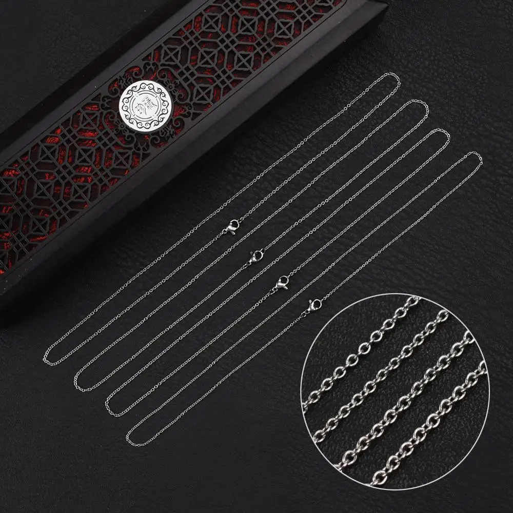 

Цепочка-колье женская из нержавеющей стали, 45 см, 6 шт.